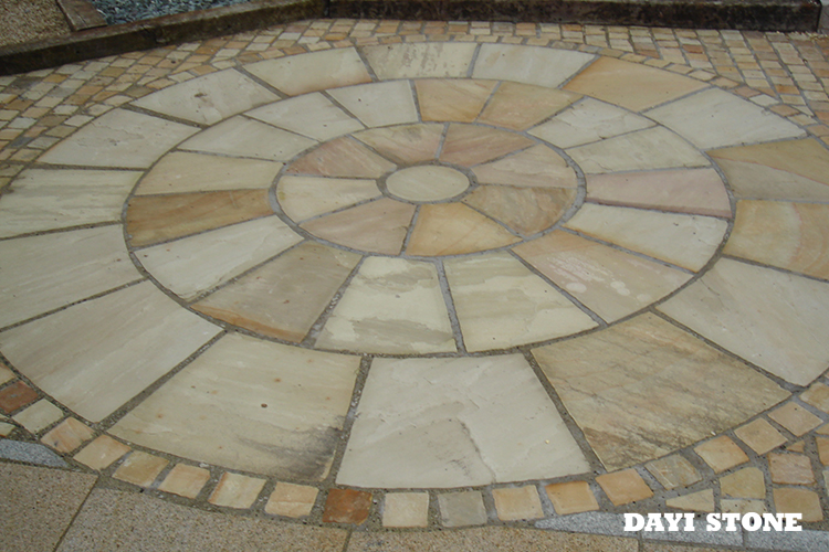 Yellow slate Paving Top natural others sawn